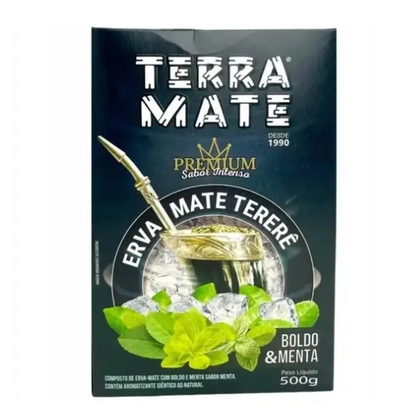 Yerba Mate Terra Mate Menta y Boldo - Miętowa Terere Premium 0,5kg.webp