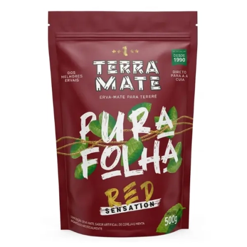 Erva Terra Mate Pura Folha Red Sensation 500g.webp