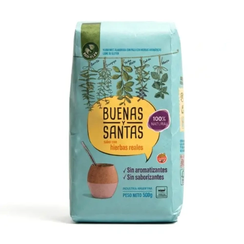 Yerba Mate Buenas y Santas 500g pyszna ziołowa herbata.webp