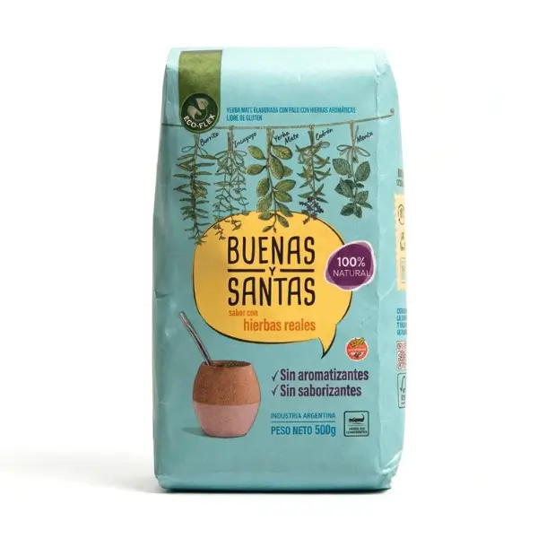 Yerba Mate Buenas y Santas 500g pyszna ziołowa herbata.webp