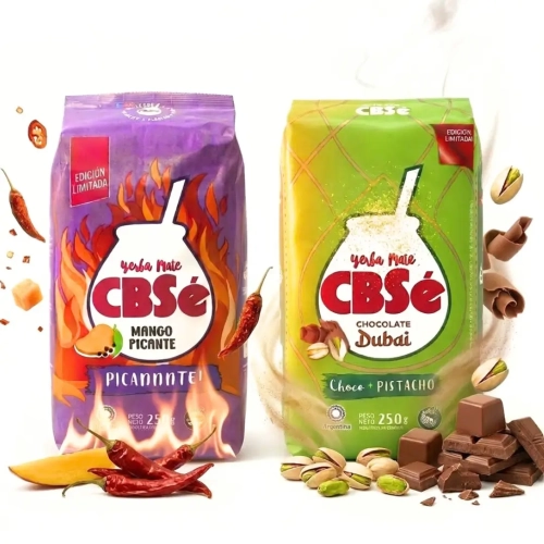 Viralowy Zestaw Yerba Mate CBSe - Dubajska Czekolada + Mango Picante 2x250g.webp