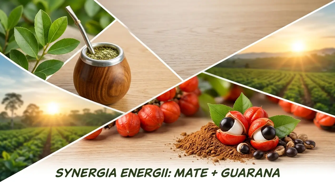 Kolaż yerba mate i guarana – naturalne pobudzenie