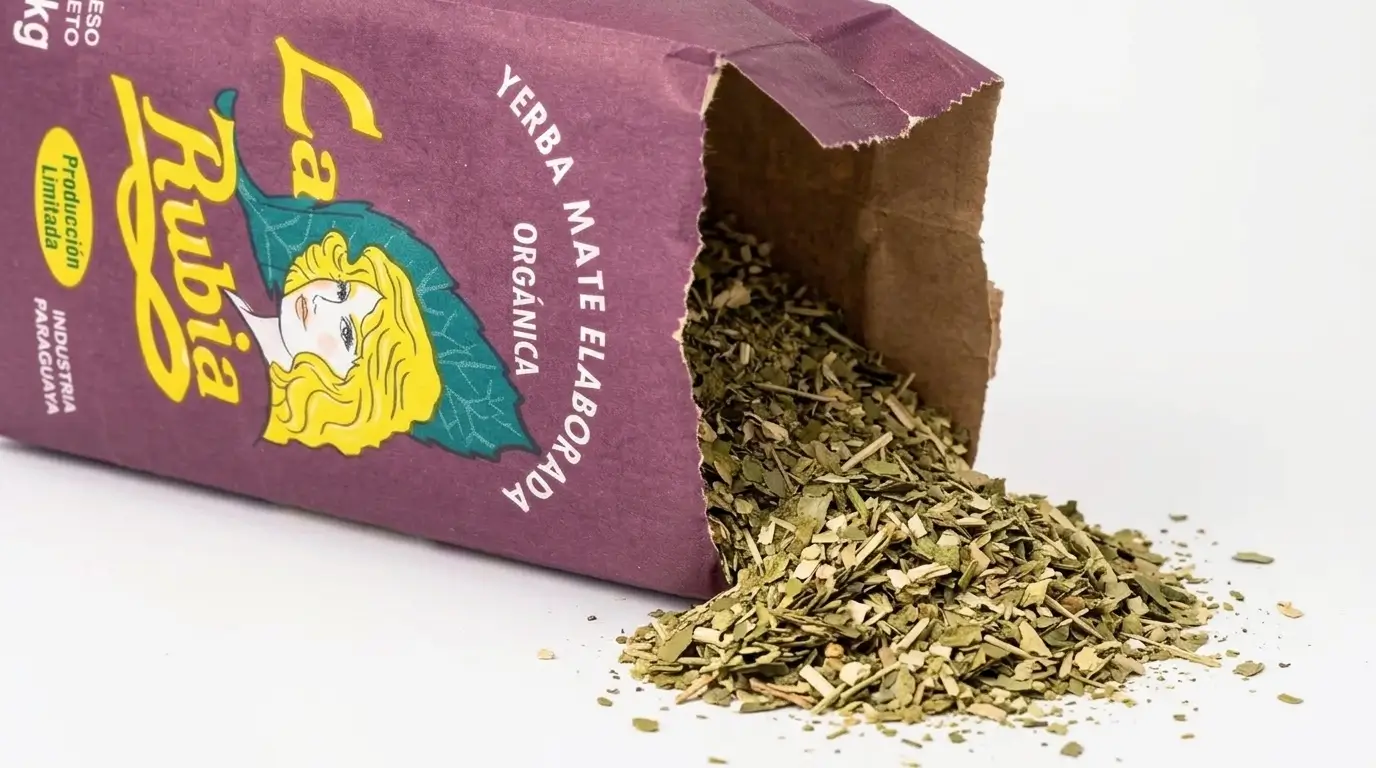 Paragwajska yerba mate La Rubia, z suszem ilex paraguariensis