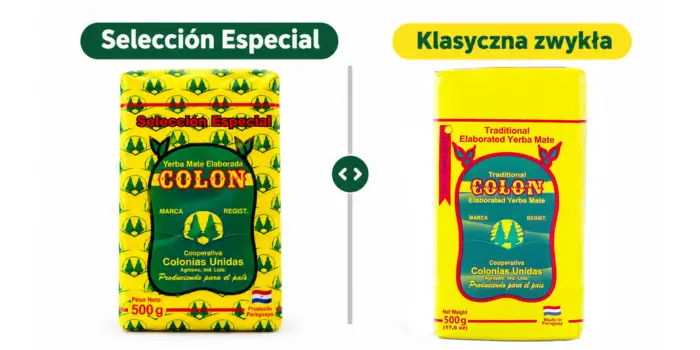 Porównanie yerba mate: wersja Selección Especial oraz klasyczna zwykła