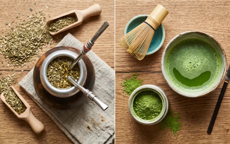 Yerba Mate i Matcha: porównanie zdrowych naparów